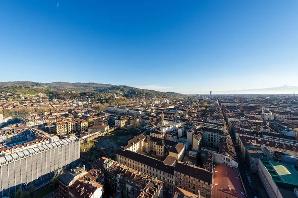 Luftaufnahme Von Der Mole Antonelliana Der Stadt Turin Torino Mit — Stockfoto