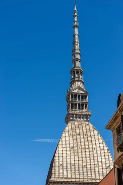 Turin Torino Piyemonte Piemonte Talya Şehrin Sembolü Mole Antonelliana 1863 — Stok fotoğraf