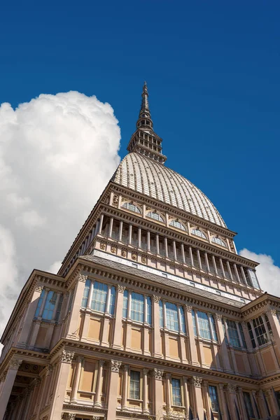 Turin Torino Piyemonte Piemonte Talya Şehrin Sembolü Mole Antonelliana 1863 — Stok fotoğraf