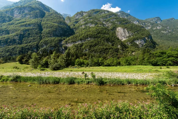 Valsugana Valle Sugana Río Brenta Trentino Alto Adigio Borgo Valsugana — Foto de Stock