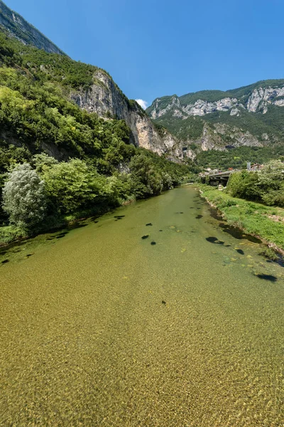 Valsugana Sugana Vadisi Nehir Brenta Trentino Alto Adige Borgo Valsugana — Stok fotoğraf