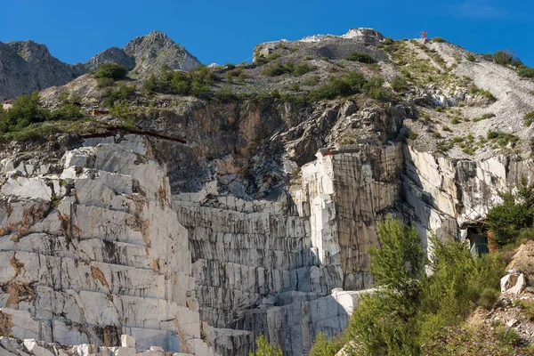 Marmorsteinbrüche Carrara Weißer Marmor Den Apuanalpen Alpi Apuane Toskana Toscana — Stockfoto