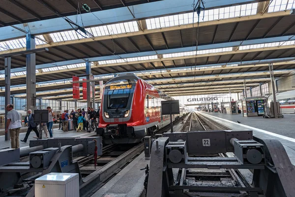 Munich Germany Sept 2018 Munchen Hauptbahnhof Interior Munich Main Railway — Stock Photo, Image