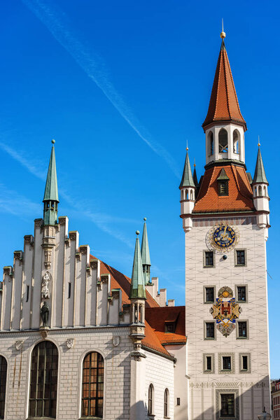 The Altes Rathaus of Munich, Germany (Old Town Hall) until 1874 the domicile of the municipality. It bounds the central Marienplatz square on the east side