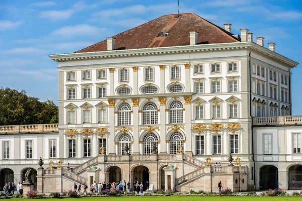 Mnichov Německo Září 2018 Turisté Navštíví Nymfenburský Palác Zámek Nymfenburg — Stock fotografie