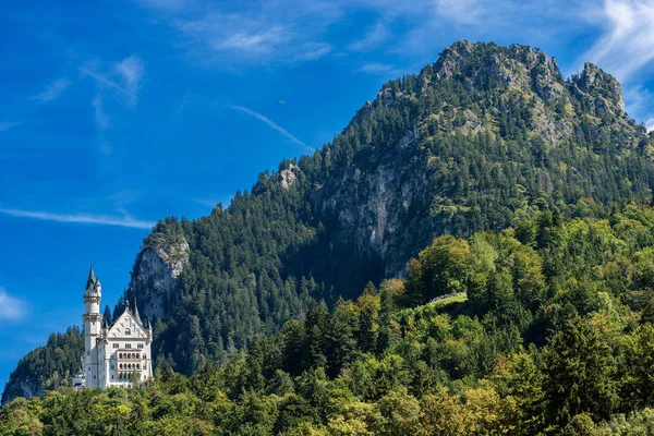 Zamek Neuschwanstein Nowy Zamek Castle Schloss Neuschwanstein Xix Wieku Punkt — Zdjęcie stockowe