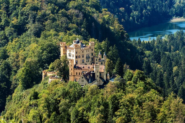 Castillo Hohenschwangau Schloss Hohenschwangau Alto Palacio Del Condado Swan Siglo —  Fotos de Stock