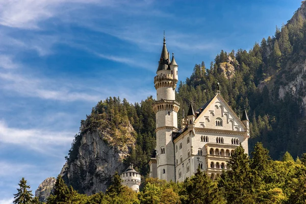 Κάστρο Neuschwanstein Νέο Κάστρο Swanstone Schloss Neuschwanstein Χιχ Αιώνα Ορόσημο — Φωτογραφία Αρχείου