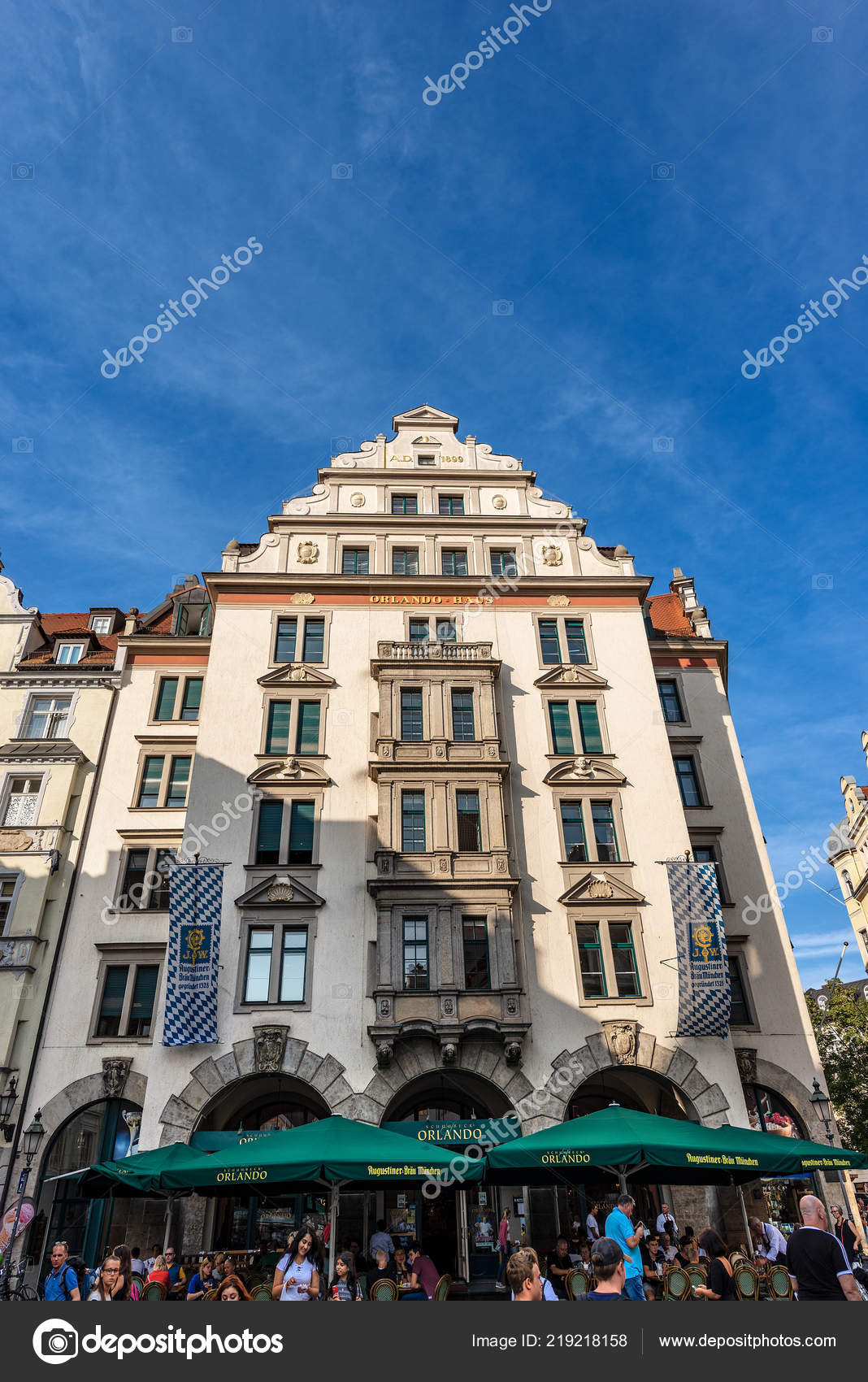 München Deutschland September 2018 Orlando Haus Platzl Historischen