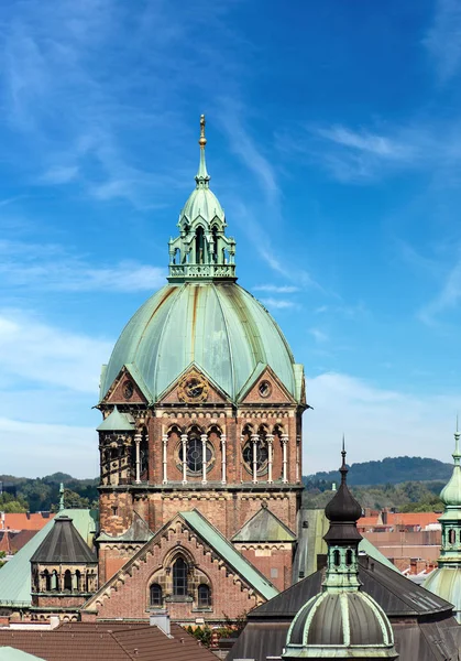 Lukaskirche Lukas Kirche Saint Luke Church Largest Protestant Church Munich — стоковое фото