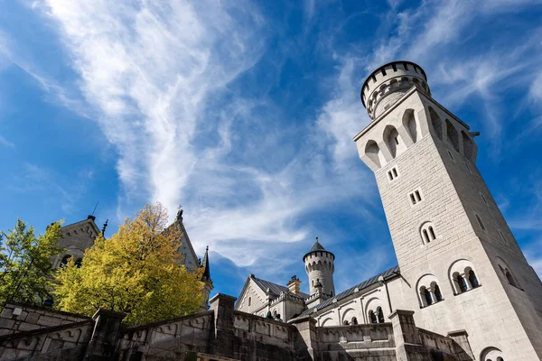 Kasteel Neuschwanstein New Swanstone Castle Schloss Neuschwanstein Xix Eeuw Landmark — Stockfoto