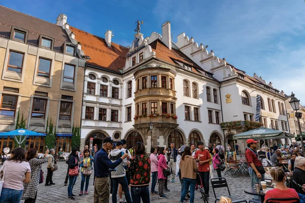 Munich Germany Sept 2018 Hofbrauhaus Platzl Ancient Beer Hall Downtown — Stock Photo, Image