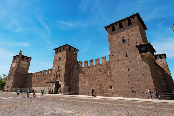 Verona Italië Mei 2013 Castelvecchio Het Oude Kasteel Scaligero Verona — Stockfoto