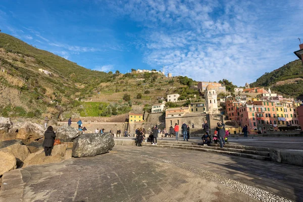 Vernazza Italië Januari 2015 Het Oude Dorp Van Vernazza Cinque — Stockfoto