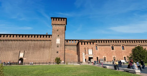 Milano Italia Settembre 2016 Visita Castello Sforzesco Secolo Uno Dei — Foto Stock