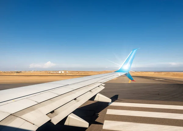 Airport in the Sahara Desert - Marsa Alam Egypt Africa — Stock Photo, Image