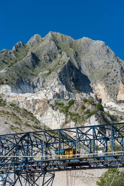 Famose Cave Marmo Marmo Bianco Carrara Alpi Apuane Alpi Apuane — Foto Stock