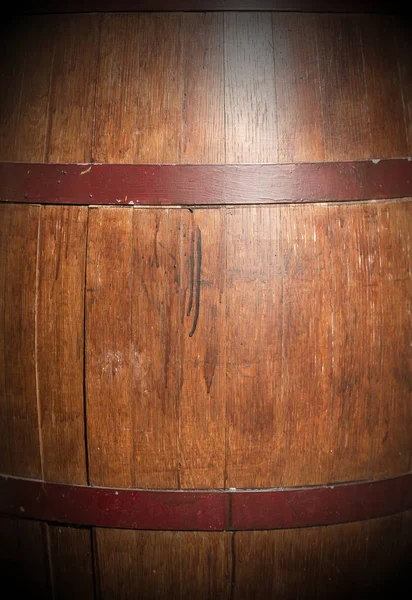 Detalle Una Vieja Barrica Vino Madera Fondo —  Fotos de Stock