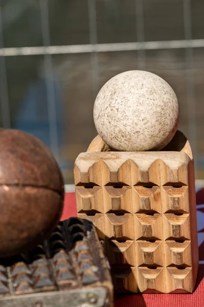 Ballon Avec Bracelet Pallone Col Bracciale Xvi Siècle Équipe Sportive — Photo