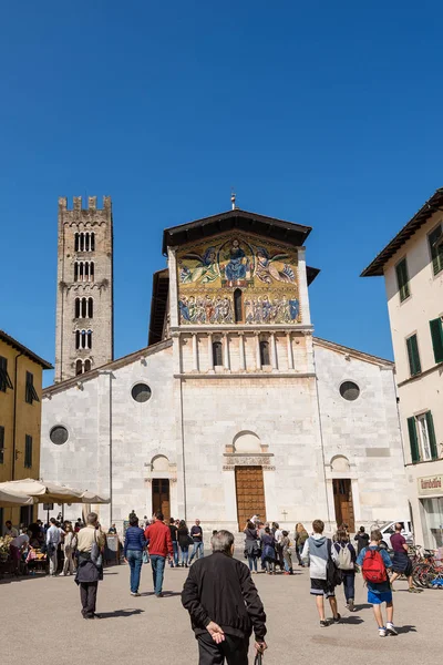 Lucca Italien April 2017 Basilika Von San Frediano Romanischen Stil — Stockfoto