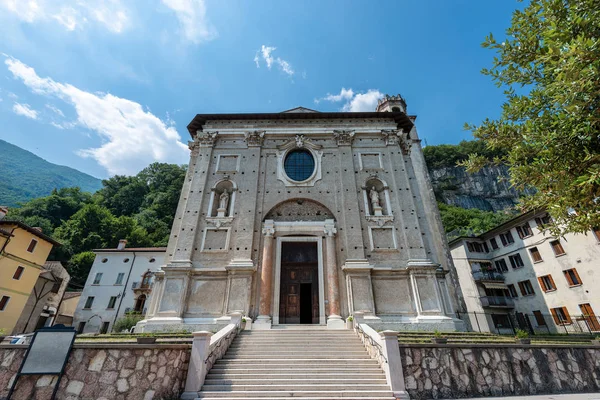 Church of Saint Anthony the Abbot (Sant Antonio Abate) 1757, in the small village of Valstagna, Vicenza, veneto, Italy