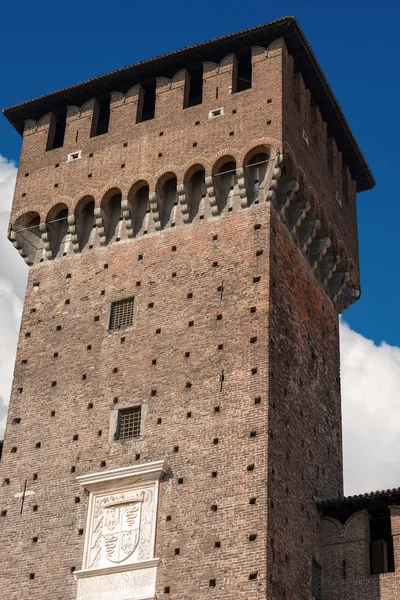 Castelo de Sforza - Milão Itália - Castello Sforzesco — Fotografia de Stock