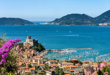 Lerici ve Portovenere şehir - Liguria İtalya