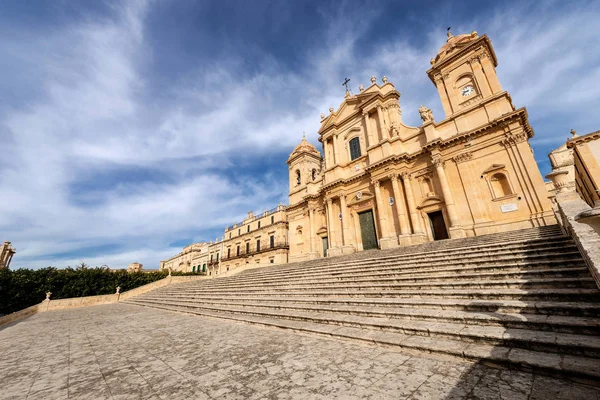 Basilikan Och Katedralen Nicholas Myra San Nicolo Siciliansk Barock Stil — Stockfoto