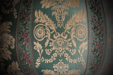 Vintage çiçek kumaş - geçmişte eski sandalye