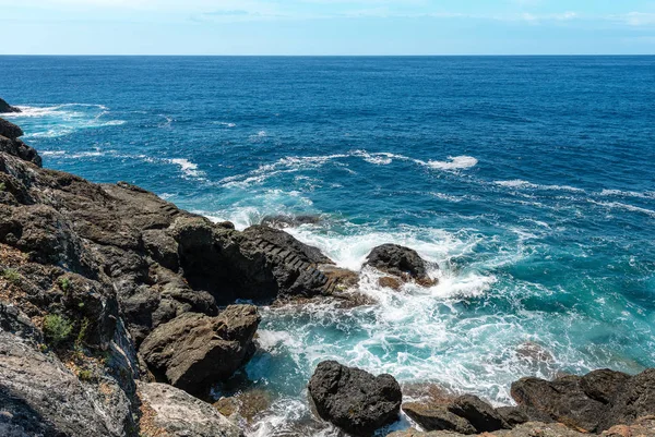 Cliffs and Mediterranean Sea in Framura - Liguria Italy — Stock Photo, Image