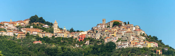 Vezzano Ligure with old houses - Small ancient village in the province of La Spezia, Liguria, Italy, Europ