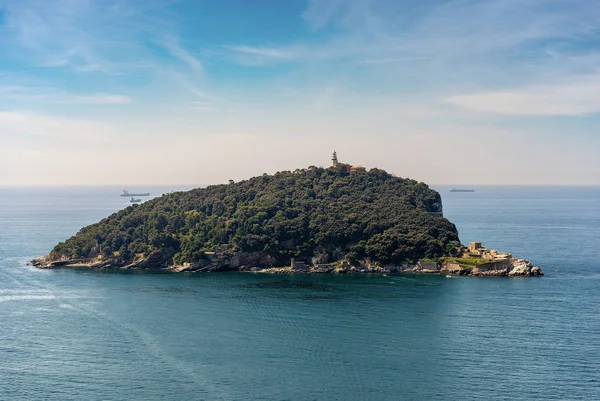 Остров Тино в заливе Специя - Лигурия Италия — стоковое фото