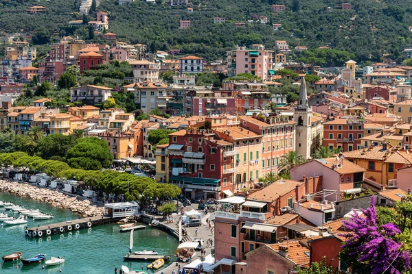 Міський пейзаж Lerici - Перської затоки Ла Спеція Лігурія Італії — стокове фото