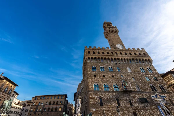 Piazza della Signoria - Palazzo Vecchio Florence italy — Stock fotografie