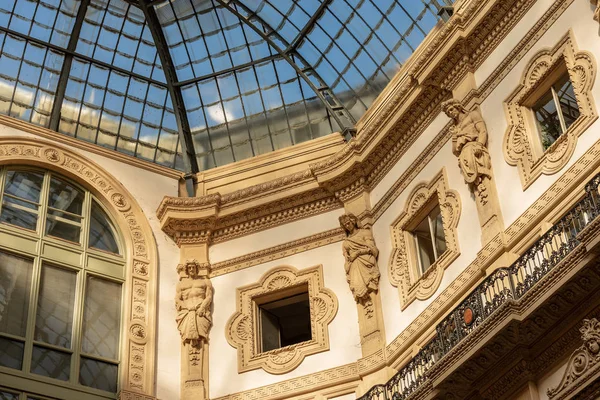 Galleria Vittorio Emanuele Ii - Μιλάνο Ιταλία — Φωτογραφία Αρχείου