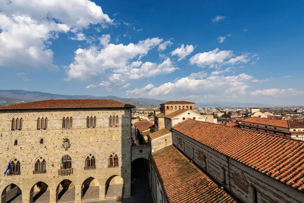 Town Hall and Cathedral of Pistoia - Tuscany Italy — Stock Photo, Image