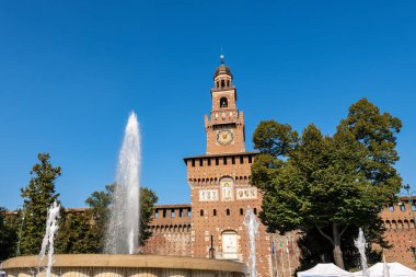 Milan İtalya Castello Sforzesco - Sforza Kalesi 
