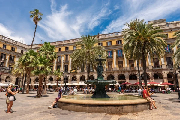 Placa Reial - Praça Real Barcelona Espanha — Fotografia de Stock