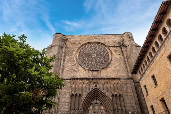 Santa Maria del Pi-gotische kerk Barcelona Spanje — Stockfoto