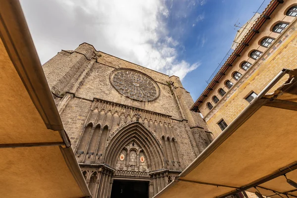 Santa Maria del Pi-gotiska kyrkan Barcelona Spanien — Stockfoto