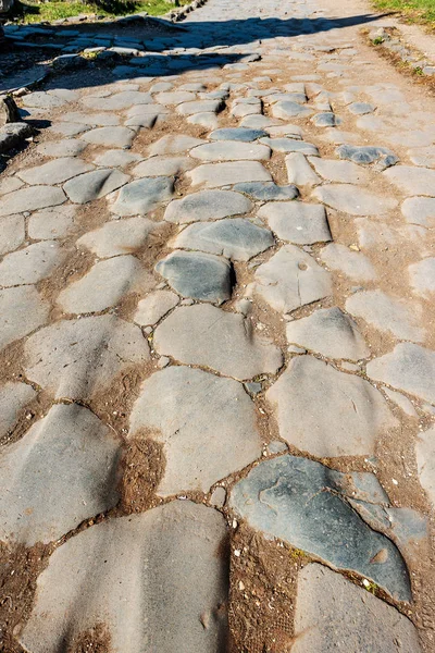 오스티아 안티카 로마 이탈리아 - 고대 로마 도로 — 스톡 사진