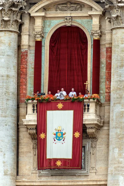 Папа Франциск-Урбі et orbi благословення-Ватикан місто Рим — стокове фото