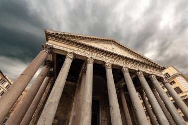Pantheon of Rome Italy - Ancient Roman temple clipart