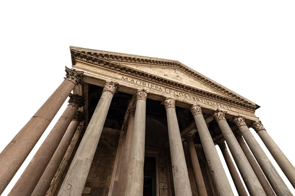 Řím Pantheon izolovaný na bílém pozadí-Itálie — Stock fotografie