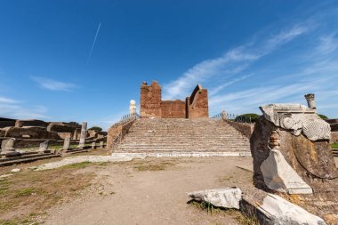 Capitolium - Roma tapınağı Ostia Antica - Roma İtalya