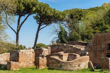 Ostia Antica Roma İtalya - Antik Roma binaları