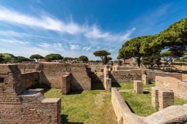 Ostia Antica Roma İtalya - Antik Roma binaları