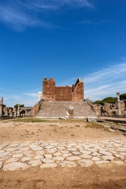 Capitolium - Roma tapınağı Ostia Antica - Roma İtalya