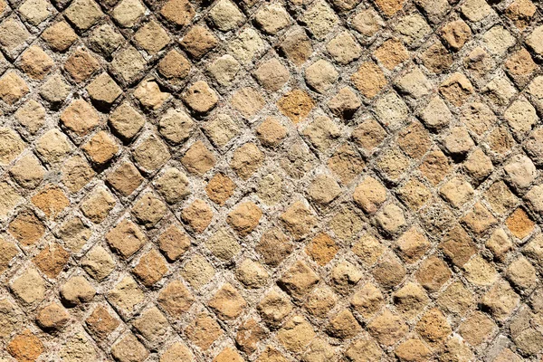 Starořímská cihlová zeď-Ostia Antica Řím Itálie — Stock fotografie