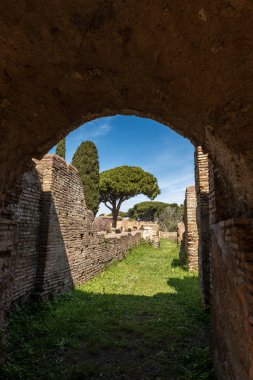 Ostia Antica Roma İtalya - Antik Roma binaları